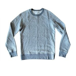 Billy Reid Mens Small Cotton Sweatshirt Crewneck Gray Long Sleeve Pullover